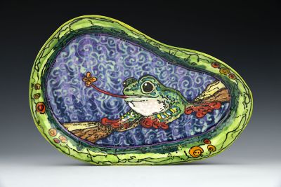 Frog and Moth Plate