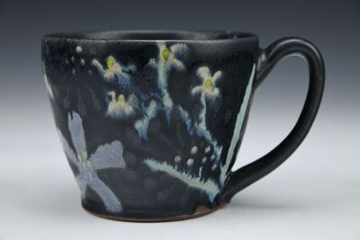 Black Background Flower Cup