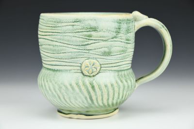 Soft Green Textured Mug 2
