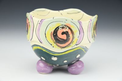 Purple Footed Bowl