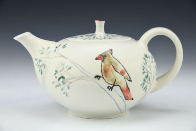 Cardinal Teapot