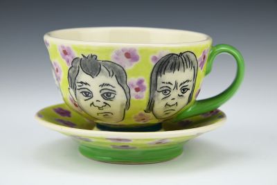 Grumpy People Teacup and Saucer