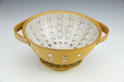 Yellow Berry Bowl with Saucer