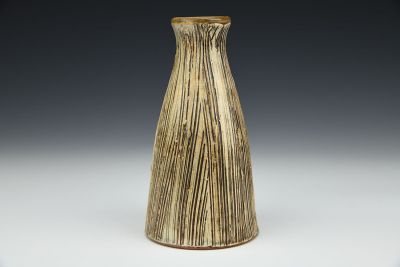 Textured White Bud Vase