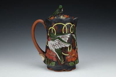 Hummingbird Coffee Pot