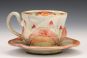 Red Flower Teacup and Saucer