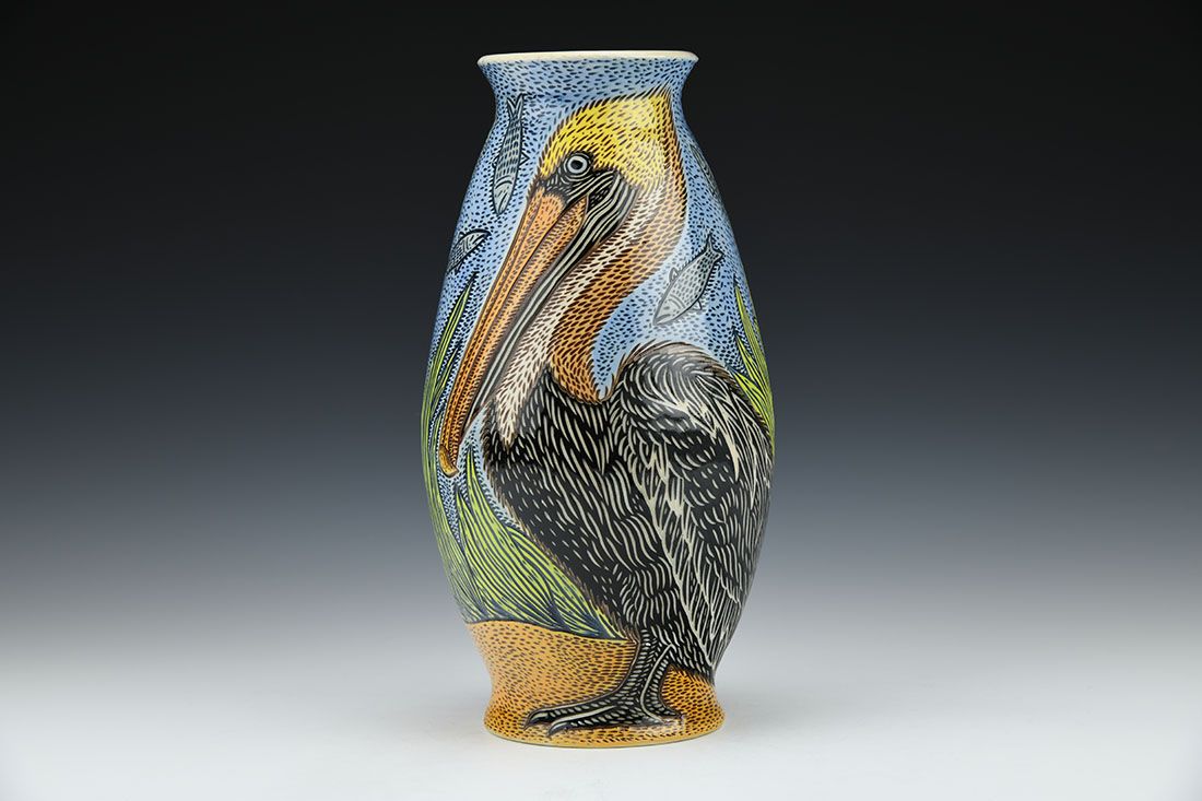 Cuir Ceramics: Traces - Small Rain Vase - Gardiner Museum Shop