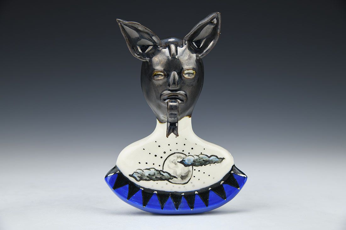 Lady With Scold s Bridle And Moon