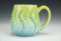 Chartreuse and Turquoise Mug