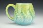 Chartreuse and Turquoise Mug