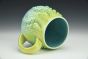 Chartreuse and Turquoise Mug