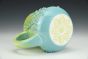 Chartreuse and Turquoise Mug