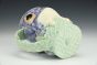 Purple/Teal Frog Ice Cream Mug