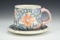 Blue Vines Teacup and Saucer