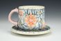 Blue Vines Teacup and Saucer