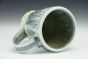 Tall Bark Mug With Light Blue Glaze