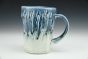 Tall Bark Mug With Blue Glaze