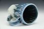 Tall Bark Mug With Blue Glaze