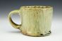 Short Bark Mug With Yellow Moss Glaze