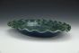 Skull Impression Seaweed Green Large Oval Serving Platter