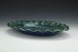Skull Impression Seaweed Green Large Oval Serving Platter