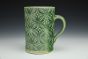 Green Celadon Floral Bloom Mug