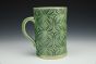 Green Celadon Floral Bloom Mug