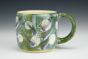 Moon and Leaves in Moss Green Mug
