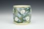 Moon and Leaves in Moss Green Cup