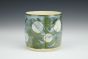 Moon and Leaves in Moss Green Cup