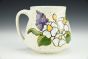 White & Purple Flower Mug