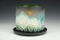 Mountain Sunset Planter and Tray