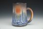 Mountain Forest Mug in Violet, Blue, and Orange