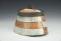 Small Lidded Orange Jar
