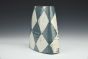 Vase - Blue Checked