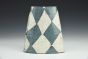 Vase - Blue Checked