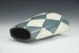 Vase - Blue Checked