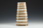 Vase - Orange and White Stripe