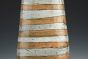 Vase - Orange and White Stripe