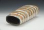 Vase - Orange and White Stripe