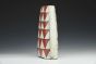 Vase - Red and White Triangle
