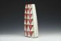 Vase - Red and White Triangle