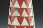 Vase - Red and White Triangle