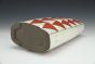 Vase - Red and White Triangle