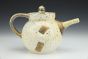 Porcelain Stamped Teapot