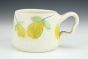 Low Lemon Mug with Wavy Handle