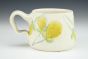 Low Lemon Mug with Wavy Handle