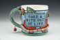 Right Handed Mug - Take a Bite Out of Life