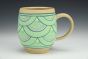 Green Scallops Mug