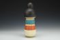 Kokeshi Inspired Vessel - Cheerful Multi-Patterned with Black Bun